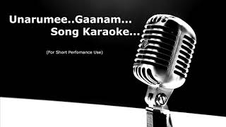 Unarumee Gaanam Song Karaoke  Moonampakkam [upl. by Audwen895]