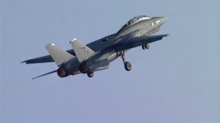 F14 Tomcat at the Wings of Eagles Air Show 1997 [upl. by Arva]