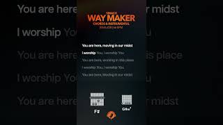 Sinach – Way Maker Chords and Instrumental [upl. by Marella]