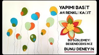 23NİSAN EN BASİT SÜSLEME ÇOCUK BAYRAMI KAĞITTAN SÜSLEME [upl. by Kenay]