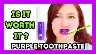 Does Purple Toothpaste Actually Work [upl. by Cesar]