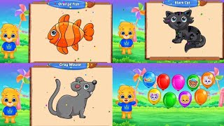 Learn Colors with Lucas and Friends  Colors Painting  RV AppStudios Games [upl. by Kylstra214]