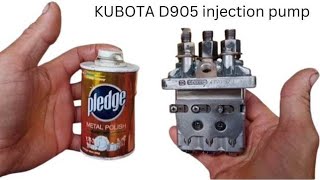 How to repair stuck plunger disassembly and assembled injection pump of Kubota D905 [upl. by Knighton673]