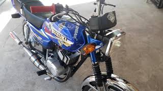 Suzuki Ax100 potenciada 125cc escape Pg [upl. by Brocky93]