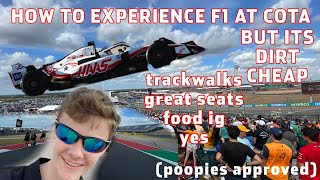 How to go to COTA F1 for DIRT CHEAP  COTA F1 vlog  First F1 Experience  tips [upl. by Narol]