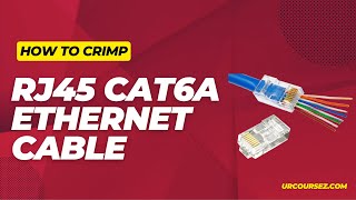 How To Crimp Ethernet Cable Like A Pro rj45 Cat6a 10 Gig [upl. by Neiman859]