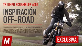 Triumph SCRAMBLER 400 X 2024  Prueba y Opinión [upl. by Adnirod]