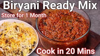 Instant Biriyani Gravy Mix Recipe  Cook Rice Dum Biryani in 20 Mins  Biryani Curry  Store 1 Month [upl. by Aiken]