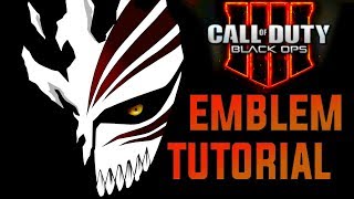 Black ops 4 Hollow Ichigo Mask  Emblem Tutorial [upl. by Aneala]