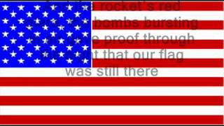 USA National Anthem lyrics Star Spangled Banner [upl. by Marutani]