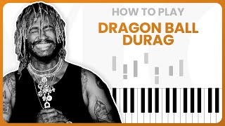 How To Play Dragon Ball Durag By Thundercat On Piano  Piano Tutorial Free Tutorial [upl. by Eciruam896]