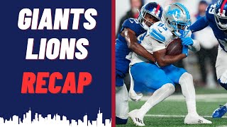 New York Giants vs Detroit Lions Preseason Week 1 RECAP [upl. by Adnawaj]