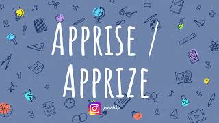 AppriseApprize meaning  Word of the Day  Learn English Vocabulary [upl. by Gaddi]