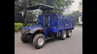 6X6 ATV Cargador con volante [upl. by Reina]