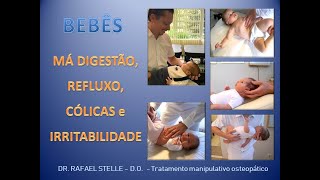 Refluxo gastroesofágico cólicas e irritabilidade no bebê OsteopatiaPediatria [upl. by Helms]