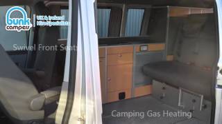 Bunk Campers  Nomad Walkthrough 2015  2 person VW Campervan Hire [upl. by Nwahsel266]