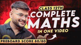 Complete Class 12 Maths in 1 Video I Class 12 Maths Revision I Class 12 Maths Revision One Shot [upl. by Ahsieker]