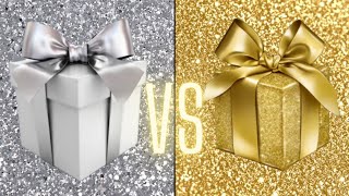 الذهب ضد الفضة أختر هدية وشوف حظك 🎁CHOOSE YOUR GIFT [upl. by Fay]