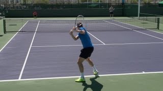 Tomas Berdych Forehand and Backhand 2  Indian Wells 2013  BNP Paribas Open [upl. by Etienne]