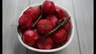 Sirka Pyaaz  Sirke Wale Pyaaz  Tangy Delicious Pickled Onions That Complements Any Meal [upl. by Dustan559]