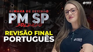 Concurso PM SP Soldado 2023 REVISÃO GERAL DE LÍNGUA PORTUGUESA [upl. by Annawat663]