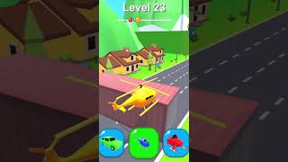 Shape shifting🏃‍♂️🔥🚘Hyper Casual Mobile Game shorts shapeshiftingmobilegame hypercasualgames [upl. by Ahsatniuq757]