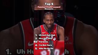 Top 5 Funniest KAWHI Leonard Moments [upl. by Kwapong]