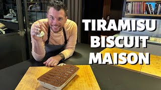 RECETTE DE NORBERT  TIRAMISU BISCUIT MAISON [upl. by Nimsay]