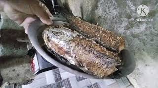 yummy Fried mudfish with toppings native fish bulig fried [upl. by Ilegna253]