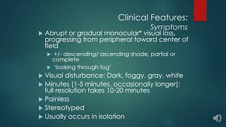 Amaurosis Fugax Diagnosis and Management [upl. by Arihsan]