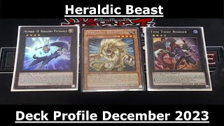 Heraldic Beast Yugioh Deck Profile December 2023 [upl. by Tamma]