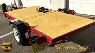 Finished Harbor Freight Folding 4x8 Trailer Walk Around [upl. by Maxie]