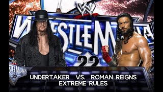 Undertaker vs Roman Reign WWE WrestleMania Live Match [upl. by Emyle924]