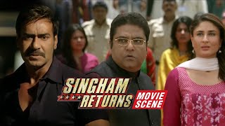 Singham In A Solid Action Fight  Singham Returns  Movie Scene [upl. by Feenah]