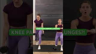 Knee Pain During Lunges DO THIS Instead shorts kneepain lowerbodyworkout [upl. by Runck]