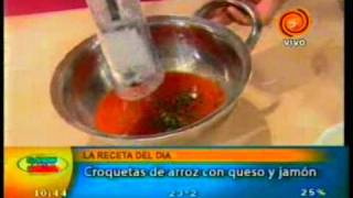 croquetas de arroz con queso y jamon pt3 201012133gp [upl. by Airotcivairam152]