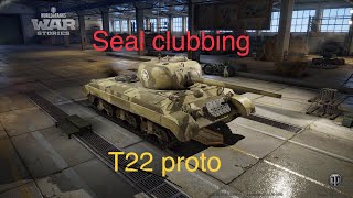 T22 proto seal clubbing wot console [upl. by Ynnob]