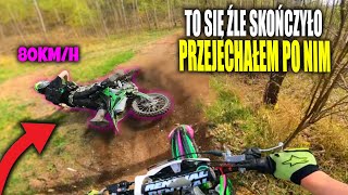 KOSZMARNA GLEBA… Przejechałem po nim I ENDURO I KXF I CRASH I [upl. by Adnahcal]