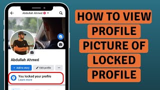 2023 How To See Locked Facebook Account Profile Picture [upl. by Suoivatram]