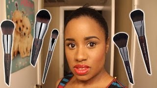 Makeup Forever Face Brushes 5 face brushes 1st Impressions [upl. by Ahsiret30]