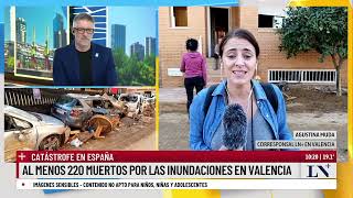 Catástrofe en España al menos 220 muertos por las inundaciones en Valencia [upl. by Valoniah623]