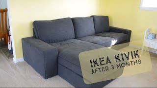 Our IKEA Kivik after 3 Months [upl. by Anaicilef]