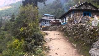 Trekking in Nepal Lukla to Namche Bazaar [upl. by Slavin]