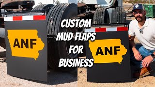 Custom Mud Flaps For Business  SemiTruck Trailer Work Truck Make Your Own Mud Flaps [upl. by Hafler453]