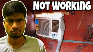 Voltas half ton window AC not working problem find in Lohiya Chowk Supaul  EHSAN [upl. by Hisbe366]