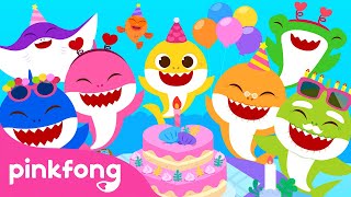 Happy Birthday Song Baby Shark Version  Happy Birthday to You Song  Pinkfong Official for Kids [upl. by Aplihs]