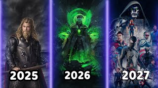 ALL UPCOMING MARVEL MOVIES 2024 2025 amp 2027 [upl. by Petite289]