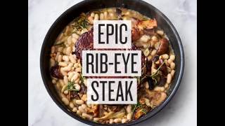 Jamie Oliver 5 Ingredients  Quick amp Easy Food Epic RibEye Steak [upl. by Tirrej]