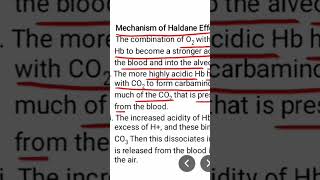 Mechanism of Haldane effect [upl. by Arrio3]