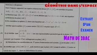 geometrie dans lespacemath de 2 bac [upl. by Amabel723]